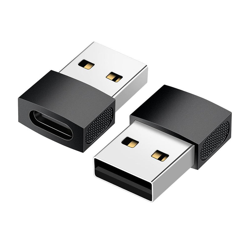 NÖRDIC USB C to OTG USB A Mini Adapter Metal Black