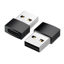 NÖRDIC USB C to OTG USB A Mini Adapter Metal Black