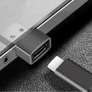 NÖRDIC USB C to OTG USB A Mini Adapter Metal Gray