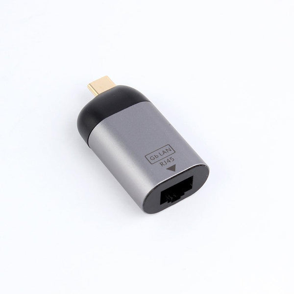 NÖRDIC USB-C to RJ45 Giga Ethernet network adapter Space Gray aluminum