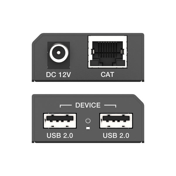 NÖRDIC USB-Extender Splitter 1 to 2 CAT6 100m