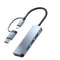 NÖRDIC USB Hub 4 ports 3xUSB-A 2.0 1xUSB-A 3.0