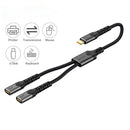 NÖRDIC USB-C Hub to 1xUSB-C PD60W and 1xUSB-C