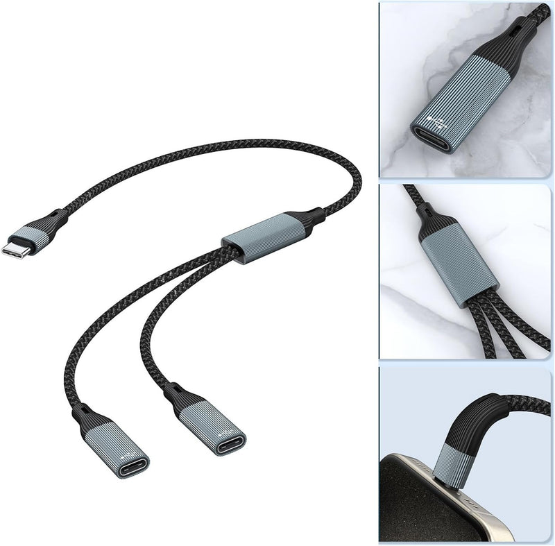 NÖRDIC USB Splitter USB-C to 2xUSB-C