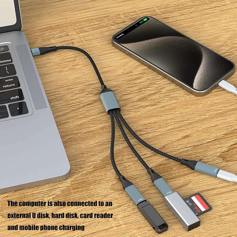 NÖRDIC USB Splitter USB-C to 3xUSB-C