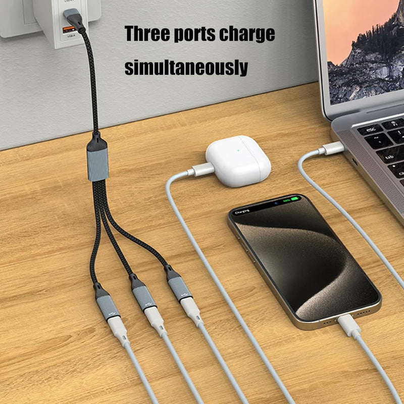 NÖRDIC USB Splitter USB-C to 3xUSB-C