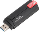 NÖRDIC USB-A WiFi Adapter, 5400Mbps High-Speed Stable USB3.0 Wireless Network Adapter WiFi 6E, Portable for Desktop