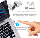 NÖRDIC USB Windows Hello Fingerprint Reader for Windows 11/10, Security Device for Login on Computers, Security Lock