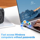NÖRDIC USB Windows Hello Fingerprint Reader for Windows 11/10, Security Device for Login on Computers, Security Lock