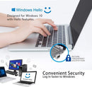 NÖRDIC USB Windows Hello Fingerprint Reader for Windows 11/10, Security Device for Login on Computers, Security Lock