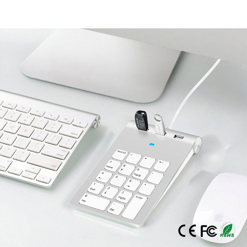 NÖRDIC USB keypad and 3xUSB Hub 18 keys