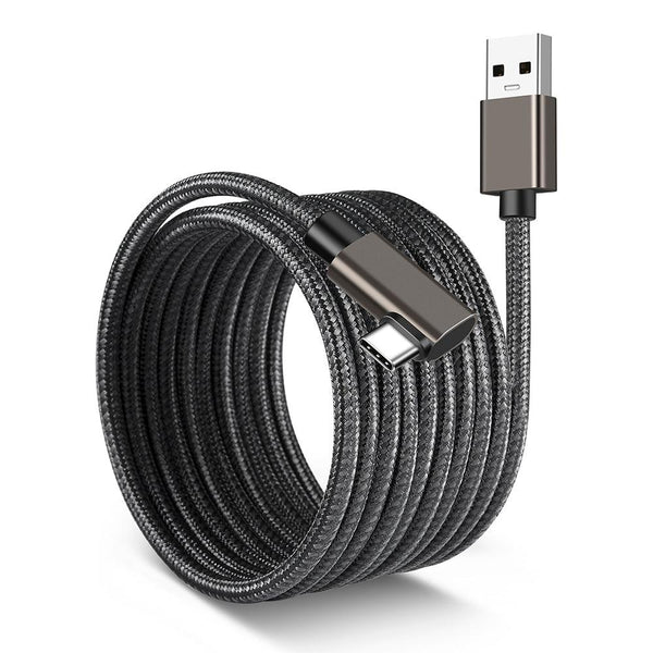 NÖRDIC VR Link cable 3m USB3.2 Gen USB-C to A 5Gbps 3A fast charge Oculus Quest 2 Super Speed USB