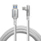 NÖRDIC VR Link cable 5m USB3.2 Gen1 USB-C to A 5Gbps 3A fast charging Quest 2 Super Speed USB Link Cable White