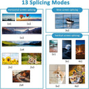 NÖRDIC Video Wall Controller 3x3, TV Wall Processor, 4K@30Hz HDMI Multi-Screen Splicing Processor with HDMI + DVI + USB-C Input