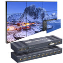 NÖRDIC Video Wall Controller 3x3, TV Wall Processor, 4K@30Hz HDMI Multi-Screen Splicing Processor with HDMI + DVI + USB-C Input