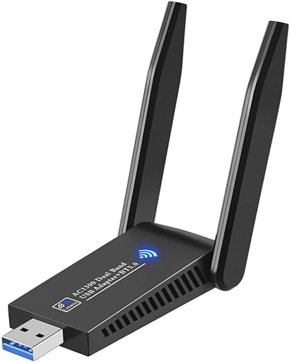 NÖRDIC WIFI6 Bluetooth 5.0 Wireless USB3.0 Adapter Dual Band 2.4/5.8Ghz 1300Mbps