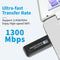 NÖRDIC WIFI6 Bluetooth 5.0 Wireless USB3.0 Adapter Dual Band 2.4/5.8Ghz 1300Mbps