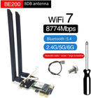 NÖRDIC WiFi 7 PCIe x1 Wireless Network Adapter Card with Intel BE200 Chipset, 8800 Mbps, Bluetooth 5.4