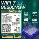 NÖRDIC WiFi 7 PCIe x1 Wireless Network Adapter Card with Intel BE200 Chipset, 8800 Mbps, Bluetooth 5.4