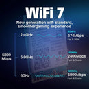 NÖRDIC WiFi 7 PCIe x1 Wireless Network Adapter Card with Intel BE200 Chipset, 8800 Mbps, Bluetooth 5.4