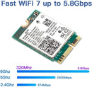 NÖRDIC WiFi 7 PCIe x1 Wireless Network Adapter Card with Intel BE200 Chipset, 8800 Mbps, Bluetooth 5.4