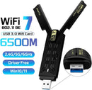 NÖRDIC WiFi 7 USB 3.0 wireless adapter with tri-band and high speed for desktop and laptop, Windows 10/11, Plug & Play
