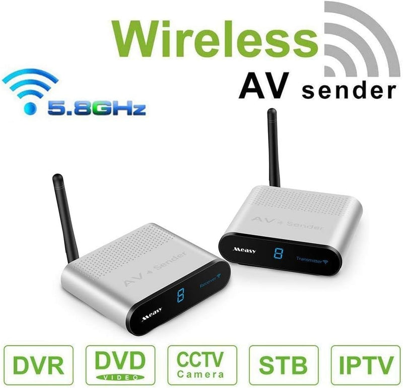 NÖRDIC Wireless AV Sender and receiver 5.8GHz 8Channel 500M with IR input Wireless Audio