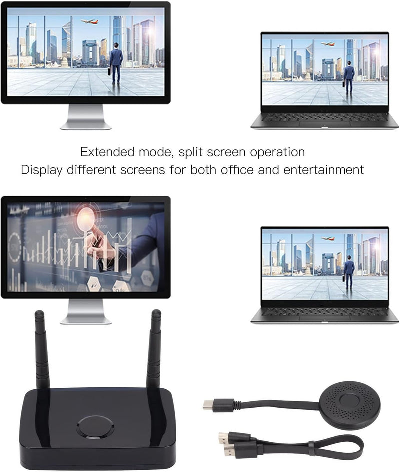 NÖRDIC Wireless HD 1080P Multimedia Interface Transmitter Receiver Kit, Supports 5G and 2.4G Dual Band WiFi