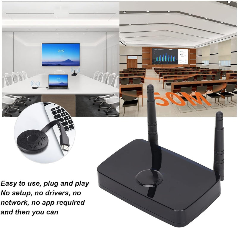NÖRDIC Wireless HD 1080P Multimedia Interface Transmitter Receiver Kit, Supports 5G and 2.4G Dual Band WiFi
