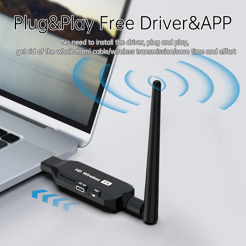 NÖRDIC Wireless HDMI Extender Transmitter/Receiver 1080P HD 5G Wifi for Laptop to TV PC Monitor Projector 50m