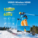 NÖRDIC Wireless HDMI Transmitter and Receiver, 1080P Full HD Wireless Video Transmission System with Loop Out, 400m