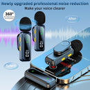 NÖRDIC Wireless Lavalier Microphone with Clip, LED Display and Noise Reduction for Video Recording, TikTok, YouTube, Vlogging, Podcasts and Content Creation