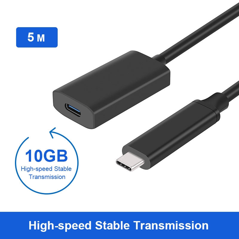 NÖRDIC active 5m USB-C 3.2 Gen 2 SuperSpeed 10Gbps Extension cable male to female