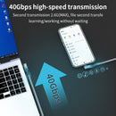 NÖRDIC angled 2m USB4 USB-C to C nylon braided cable PD3.1 240W 40G 8K60Hz 4K144Hz gray