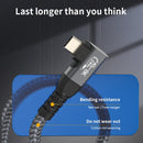 NÖRDIC angled 2m USB4 USB-C to C nylon braided cable PD3.1 240W 40G 8K60Hz 4K144Hz gray