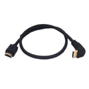 NÖRDIC angled HDMI adapter 4K30Hz UHD male to male 30cm black
