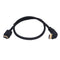 NÖRDIC angled HDMI adapter 4K30Hz UHD male to male 30cm black
