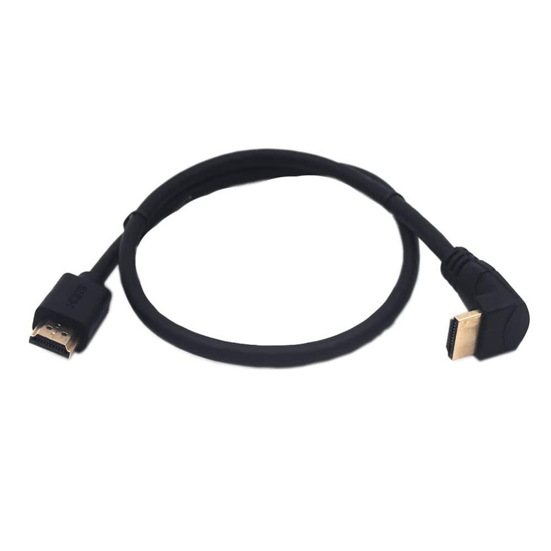 NÖRDIC angled HDMI adapter 4K30Hz UHD male to male 30cm black