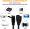 NÖRDIC angled HDMI adapter 8K60Hz 4k120Hz 48Gbps male to female HDMI2.1 15cm