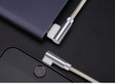 NÖRDIC angled USB C to angled USB A cable for sync and charging white 2m