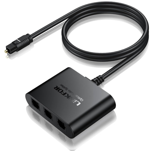 NÖRDIC digital audio optical TOSLINK splitter 1 to 3