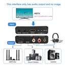 NÖRDIC eARC/ARC HDMI Audio Extractor, 24 Bit 192 kHz Volume Control, HDMI, RCA, Optical and 3.5mm Sound Output, for HDTV, Speakers and Amplifiers