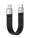 NÖRDIC short flat cable 14cm USB-C to Lightning fast charging PD18W chipset C94