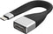 NÖRDIC short flat cable 14cm USB-C to Displayport adapter cable adapter 4K at 60Hz 21.6Gbps Support for 3D and HDCP 1.4 and 2.2