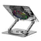 NÖRDIC laptop holder with RGB fan with rotating base and 2 USB ports