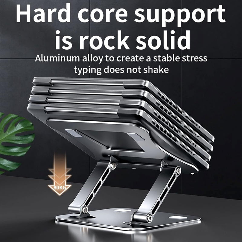 NÖRDIC laptop stand for up to 17" adjustable height notebook stand laptop stand dark grey