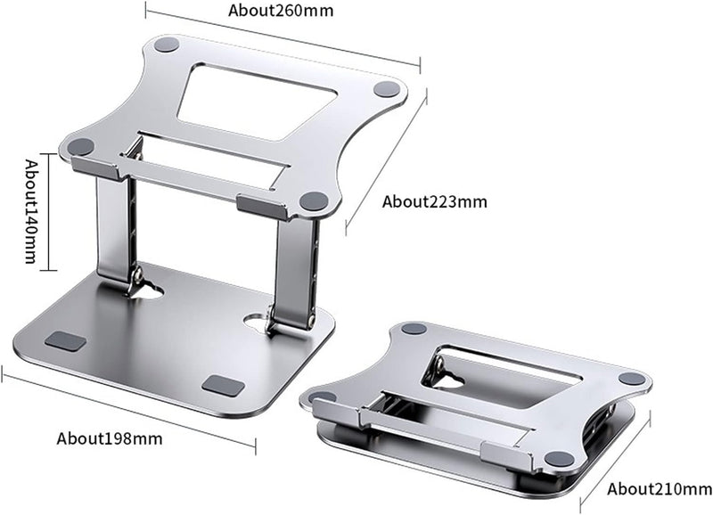 NÖRDIC laptop stand for up to 17" adjustable height notebook stand laptop stand dark grey