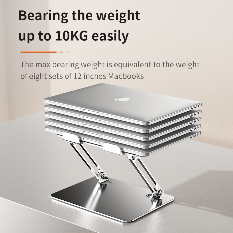 NÖRDIC laptop stand for up to 17" adjustable height notebook stand laptop stand silver
