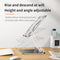 NÖRDIC laptop stand for up to 17" adjustable height notebook stand laptop stand silver