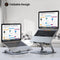 NÖRDIC laptop stand for up to 17" rotatable and adjustable height notebook stand laptop stand dark grey